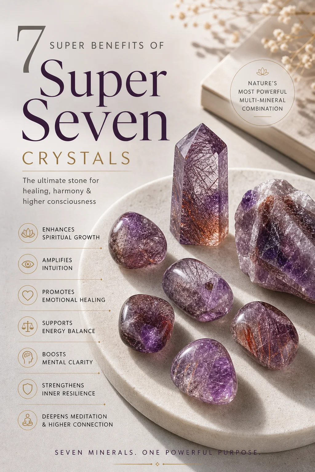 7 Super Benefits of Super Seven Crystals
