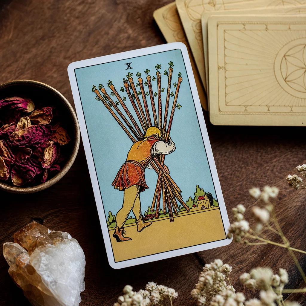 Ten of Wands Tarot Card: Complete Meaning Guide