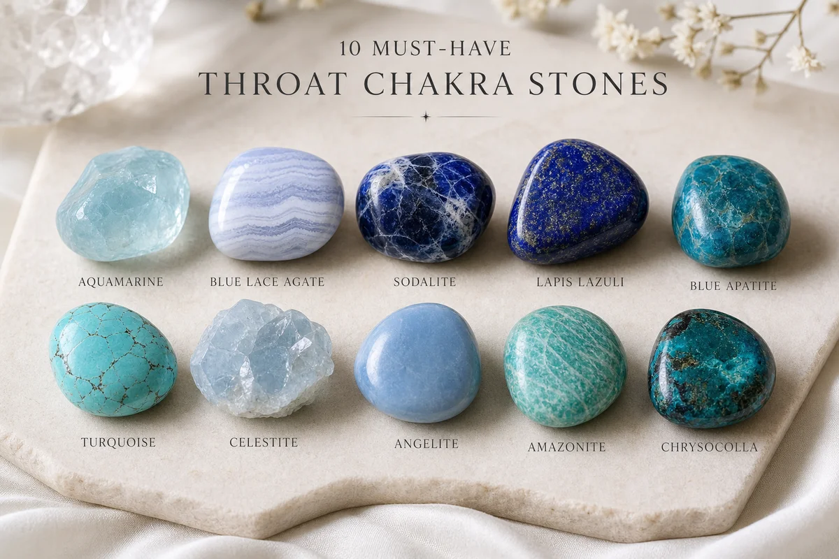 10 Must-Have Throat Chakra Stones for Enhanced
