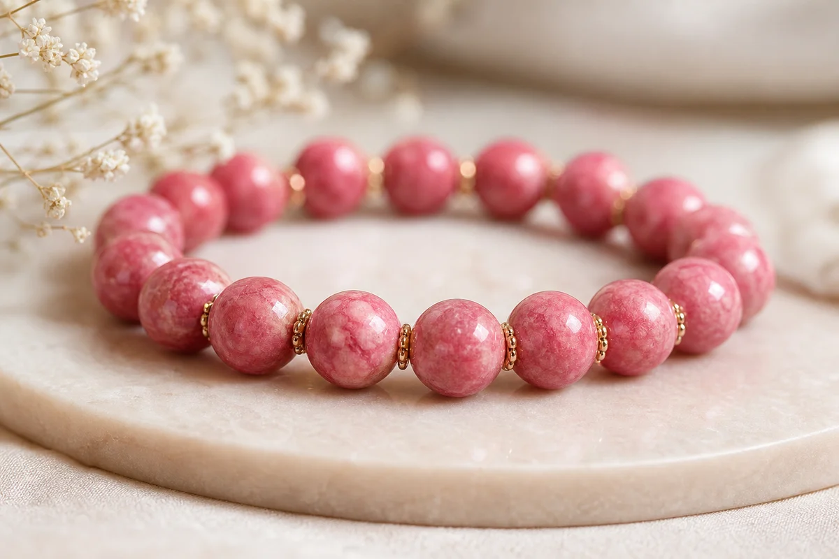 Uncover the Enchanting Pink Thulite Bracelet