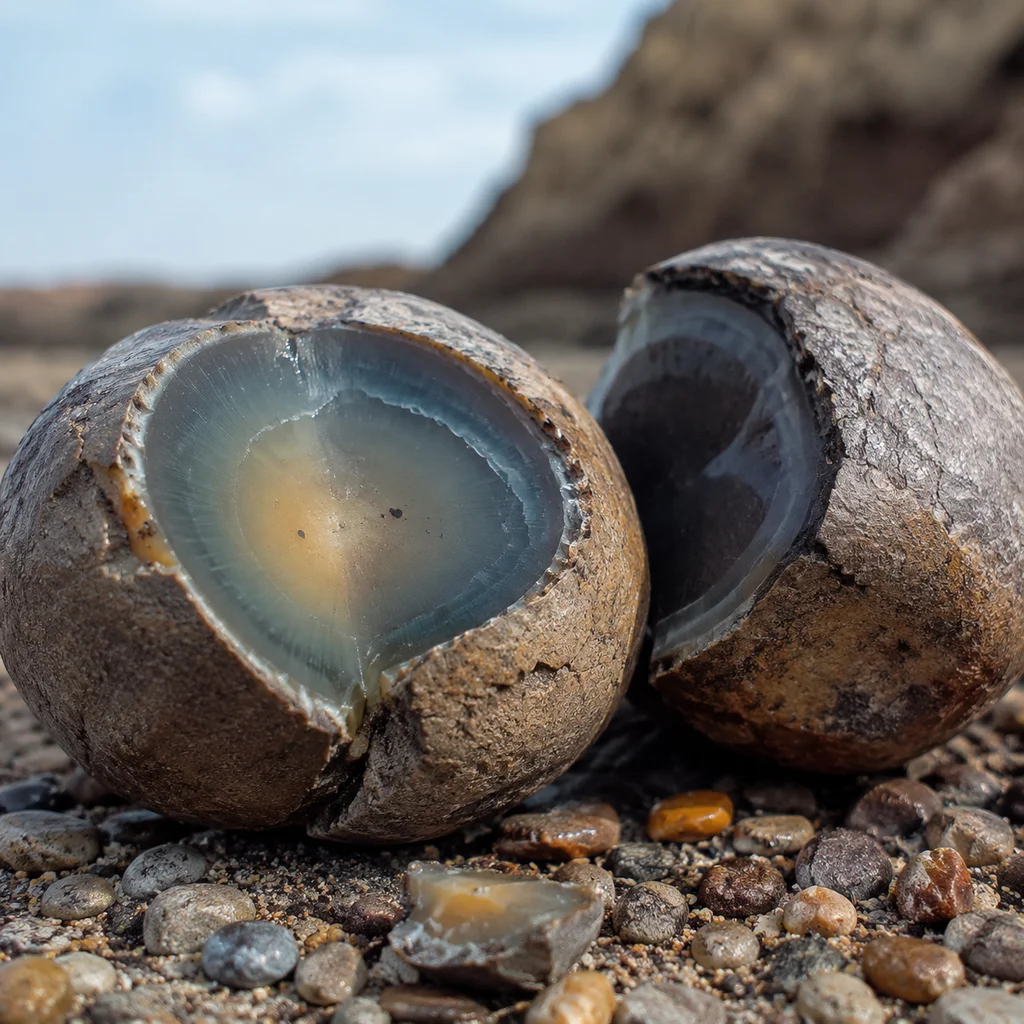 Thunder Eggs Look Like Rocks on the Outside