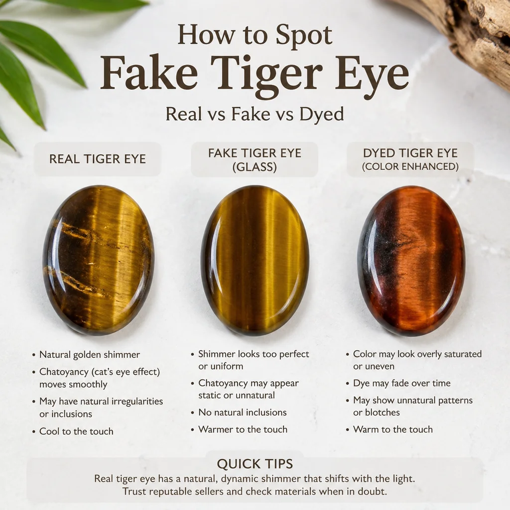 How to Spot Fake Tiger Eye (Real vs Fake vs
