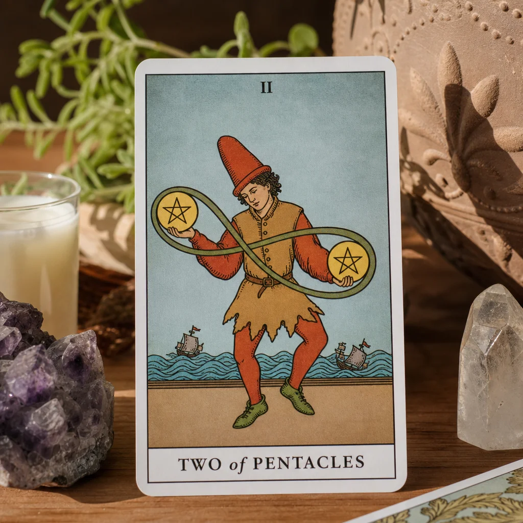 Two of Pentacles Tarot Card: Meanings