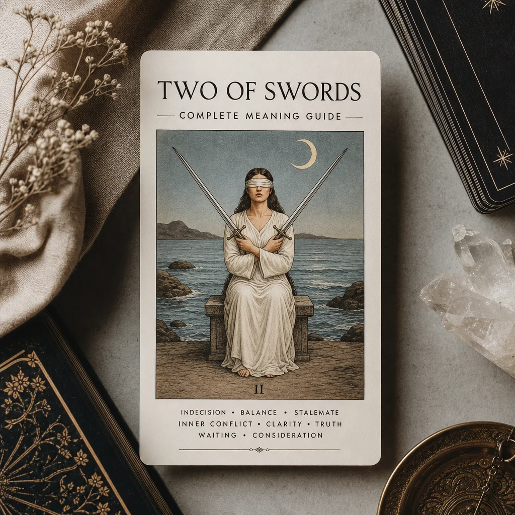 Two of Swords Tarot Card: Complete Meaning Guide