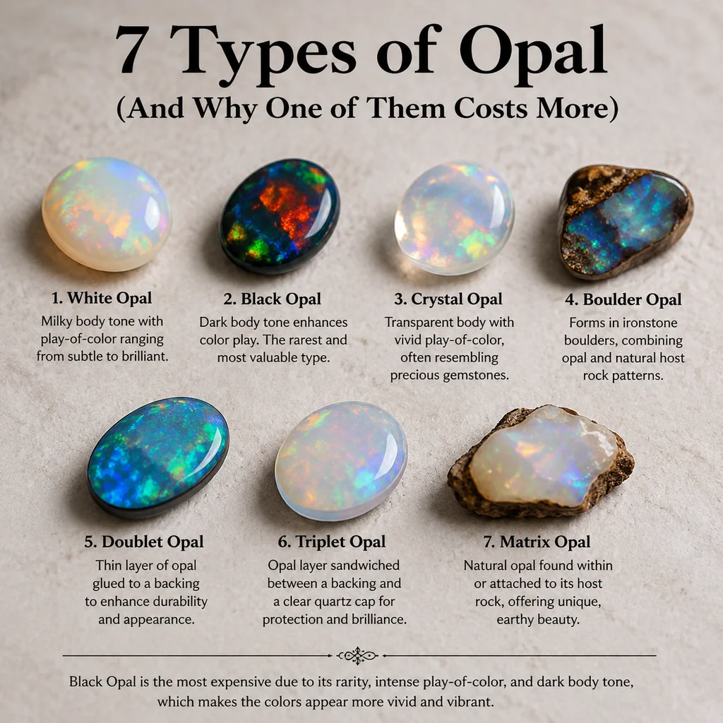 7 Types of Opal (And Why One of Them Costs More