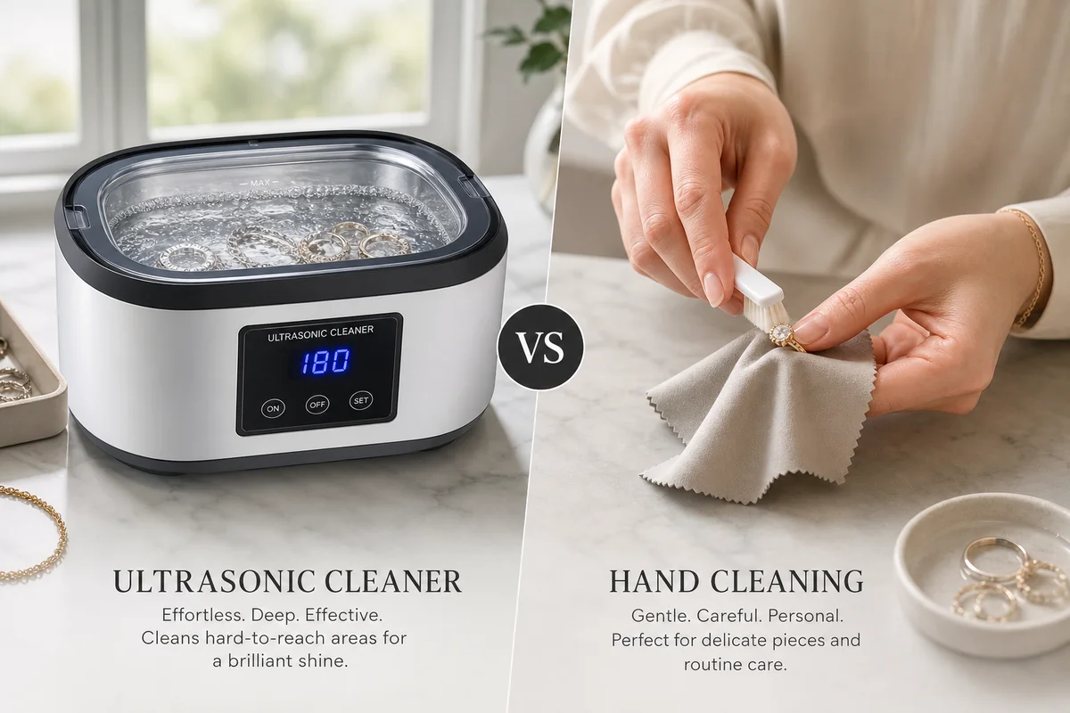 Ultrasonic Jewelry Cleaner vs Hand Cleaning