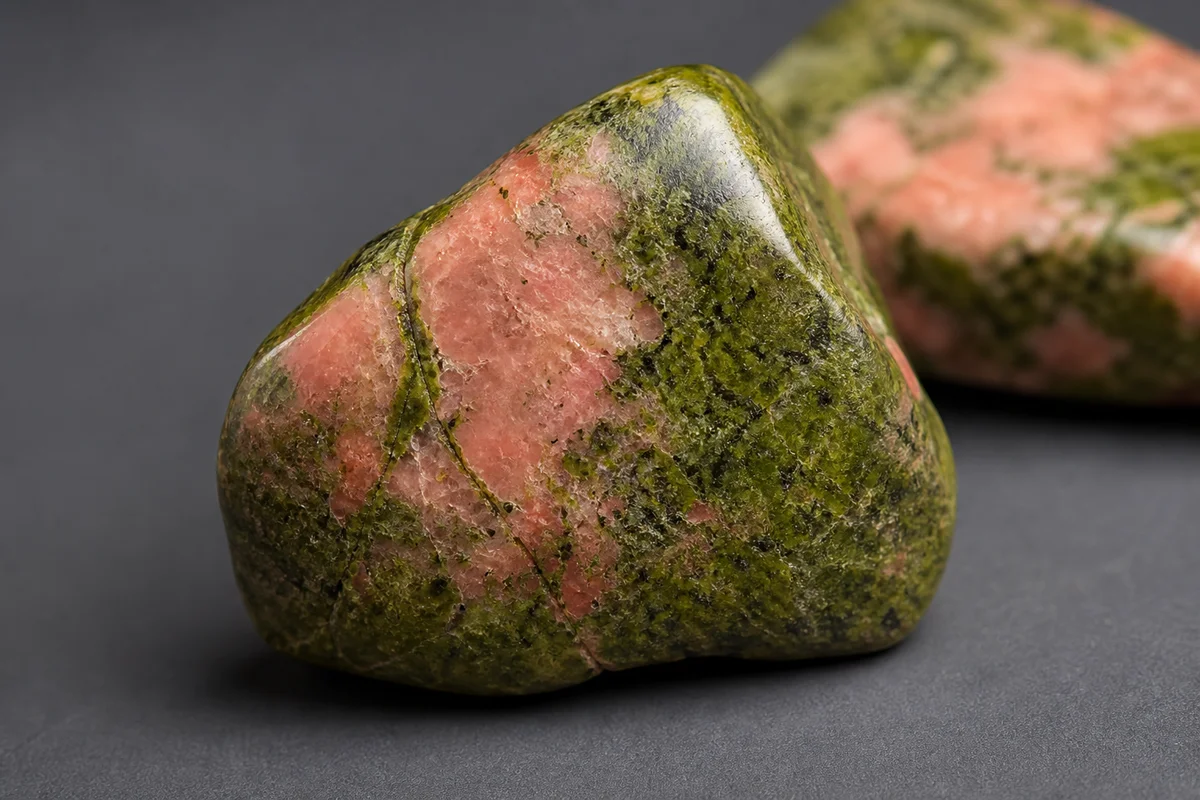 Unakite Is Two Colors Stuck Together in One