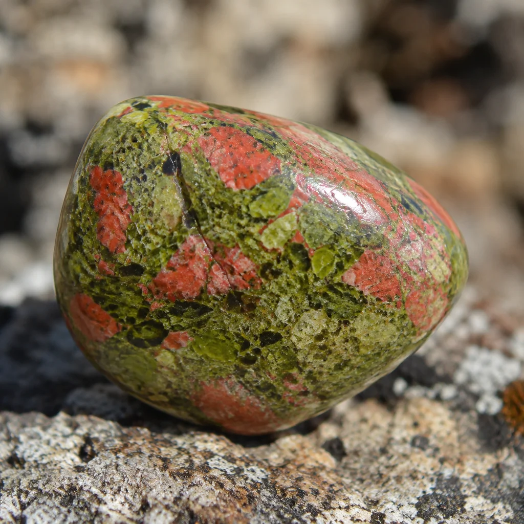 Unakite Crystal from Sierra Nevada: Unveiling