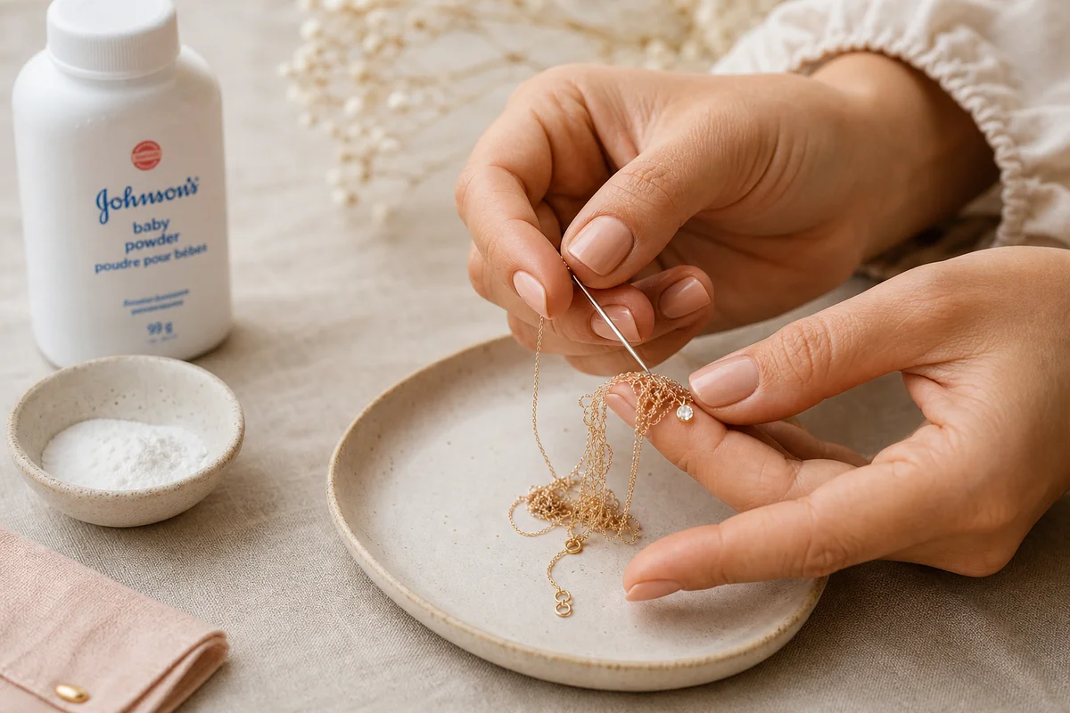 How to untangle a necklace without breaking it