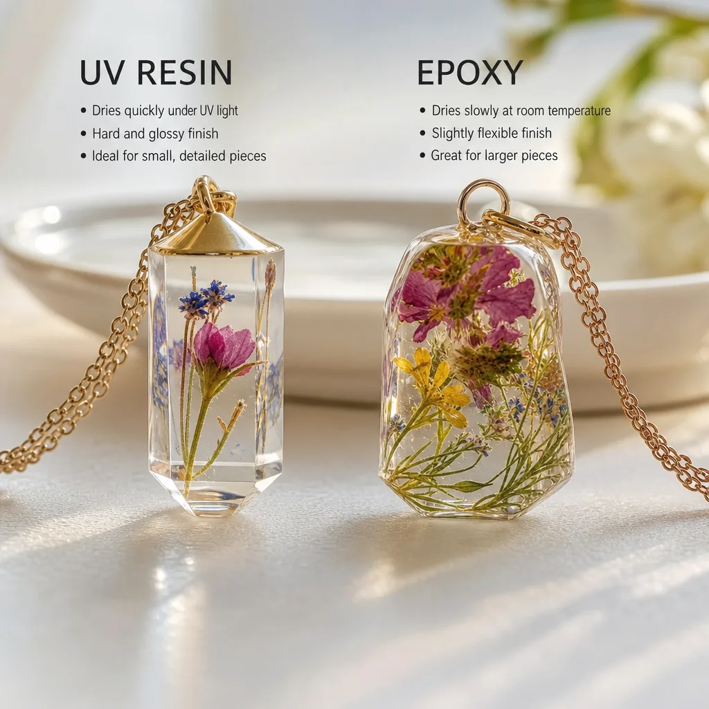 UV Resin vs Epoxy for Crystal Jewelry