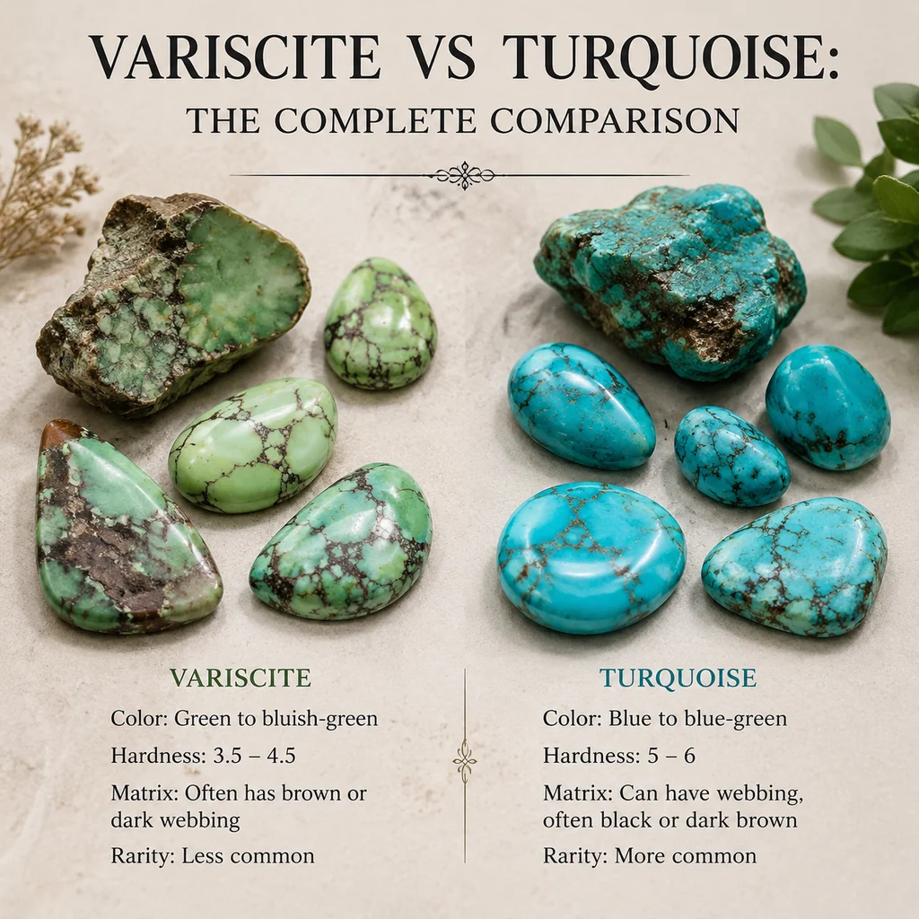 Variscite vs Turquoise: The Complete Comparison 