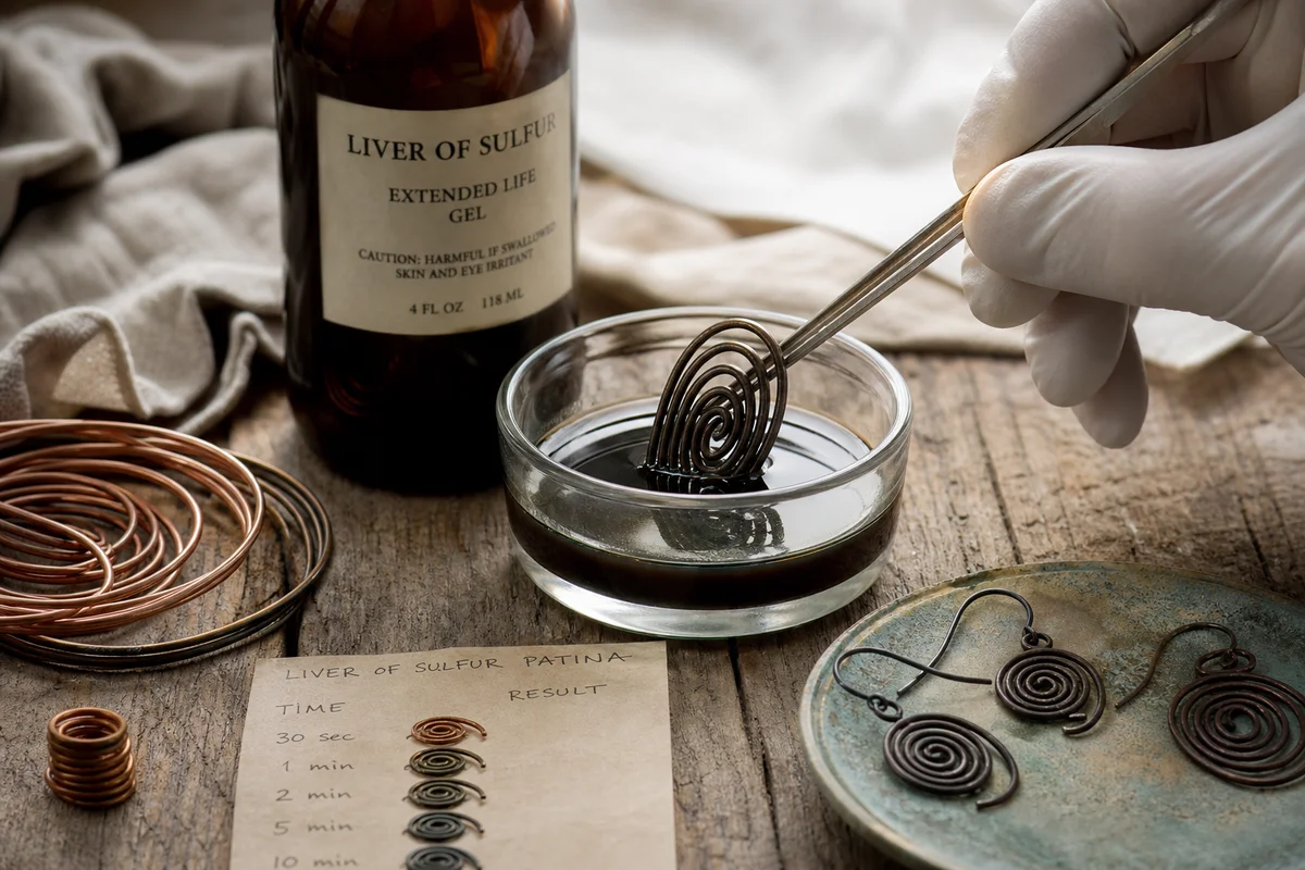 How to Patina Wire with Liver of Sulfur
