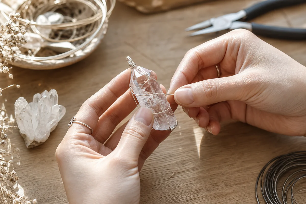 How to Wire Wrap a Cracked or Broken Crystal: Sa