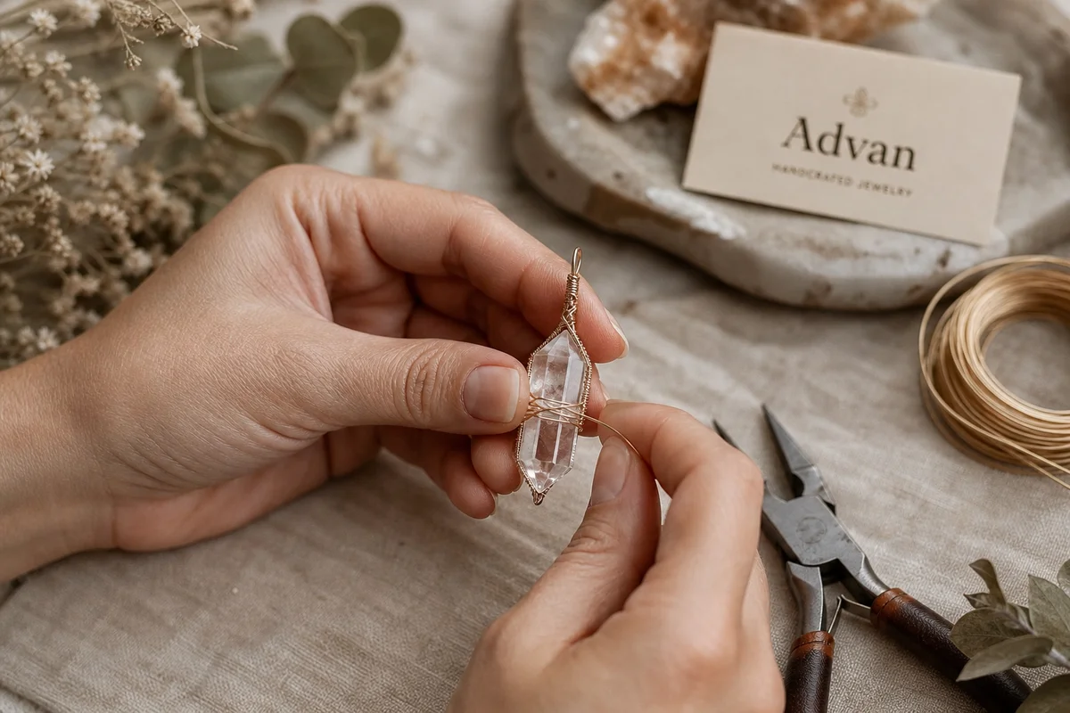 Wire Wrapping a Double-Terminated Crystal: Advan