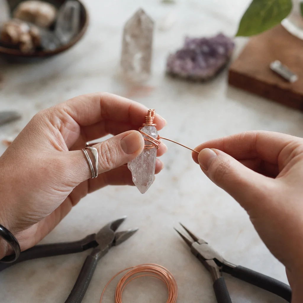 Wire Wrap Crystals Without a Drill
