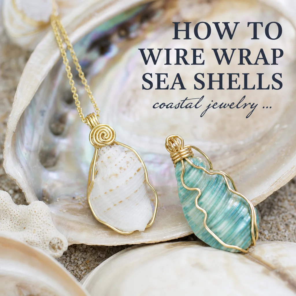 How to Wire Wrap Sea Shells: Coastal Jewelry ...