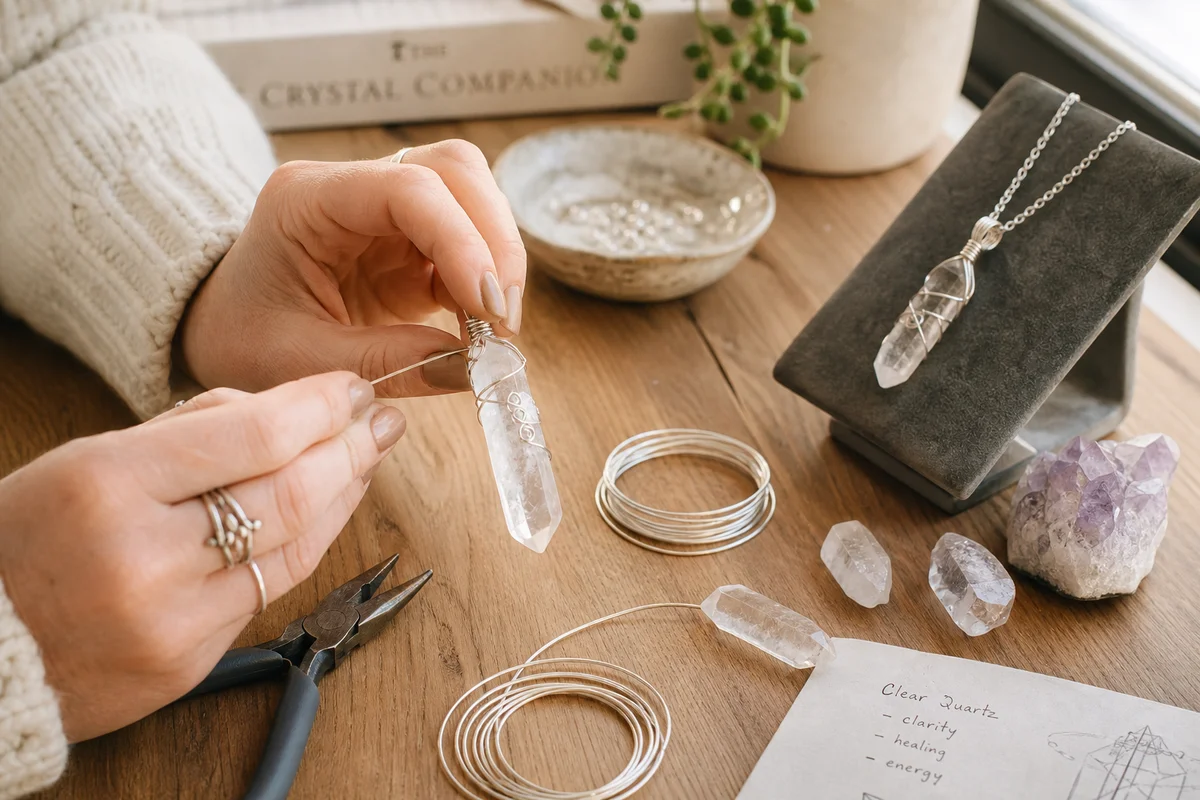 How to Make Wire-Wrapped Crystal Pendants