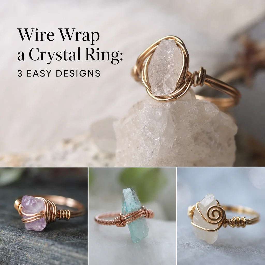 Wire Wrap a Crystal Ring: 3 Easy Designs