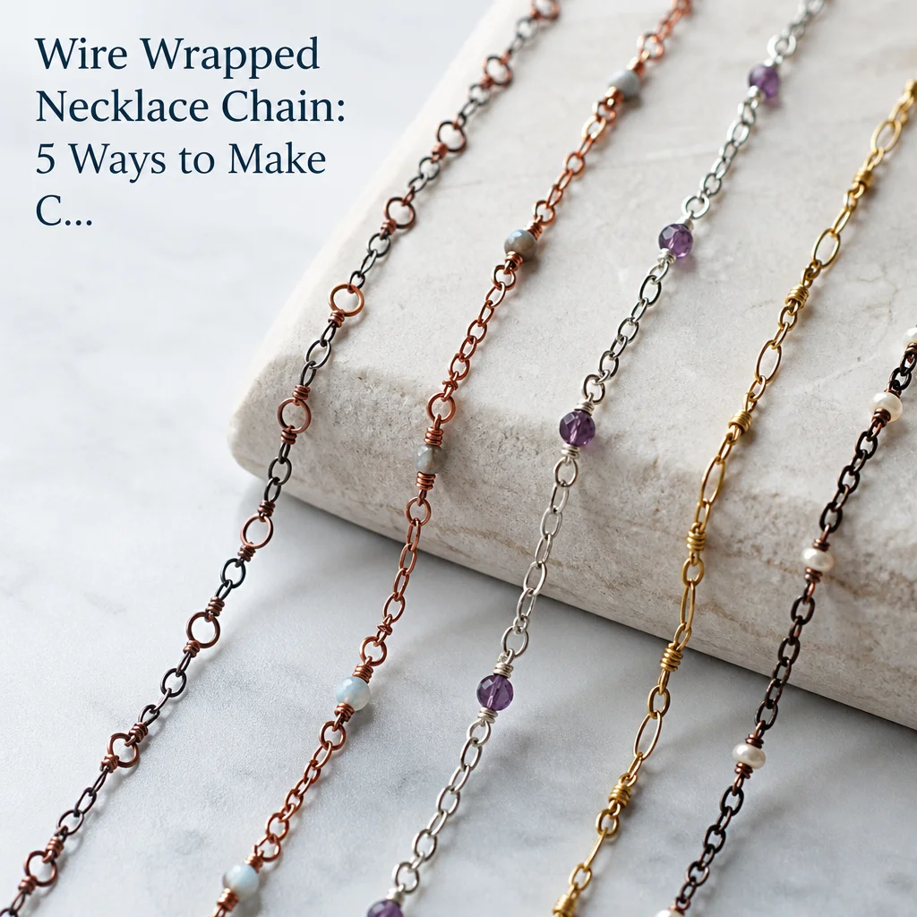 Wire Wrapped Necklace Chain: 5 Ways to Make C...