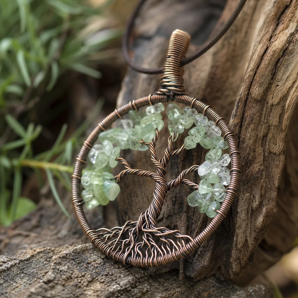 Wire Wrapped Tree of Life Pendant: Complete