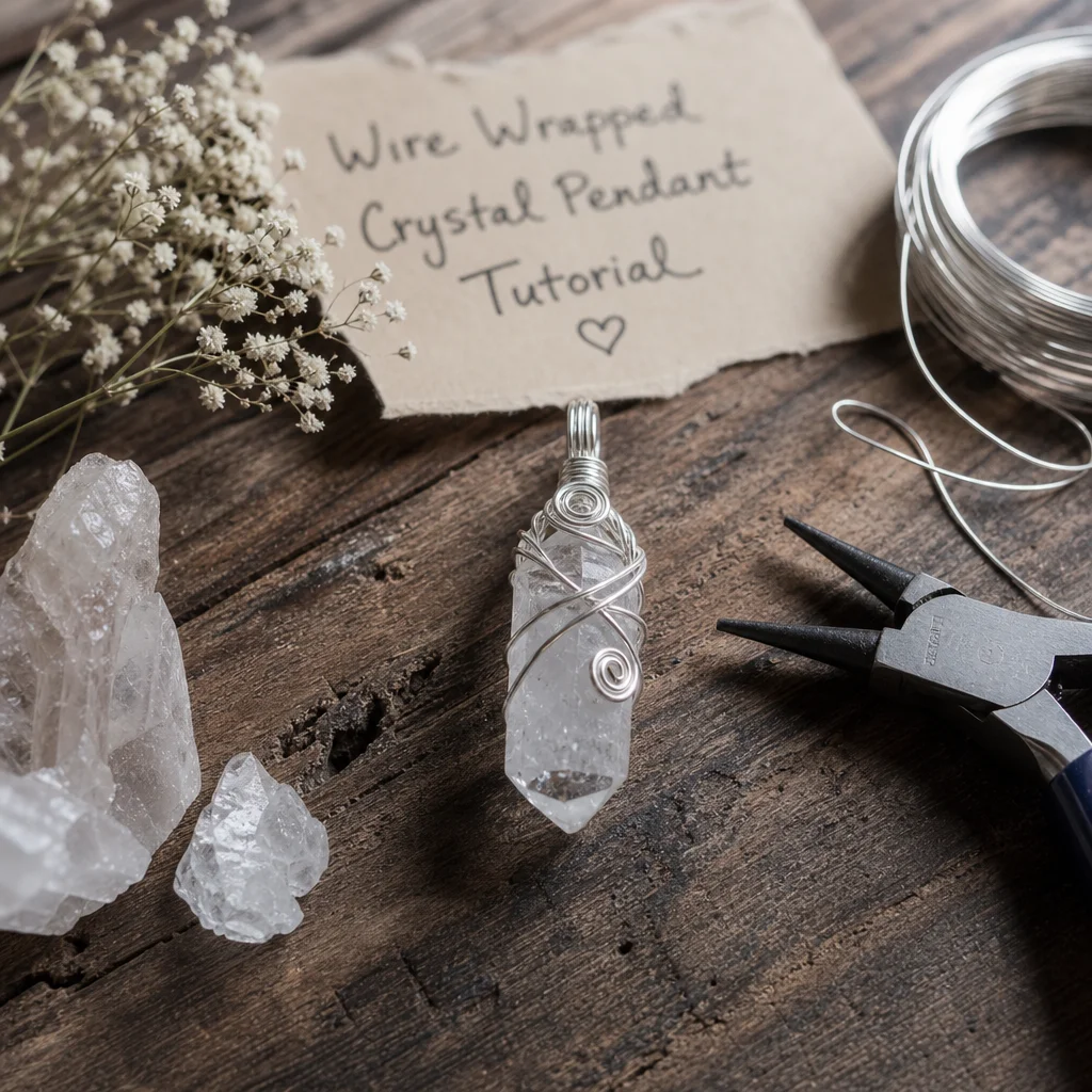 How to Make a Wire Wrapped Crystal Pendant