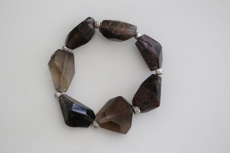 Smoky quartz bracelet: grounding for busy minds