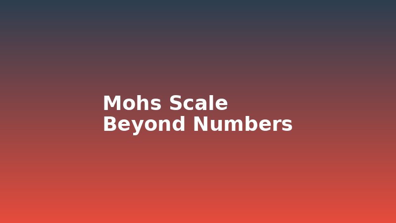 What the Mohs Scale Does Not Tell You About Your Crystals